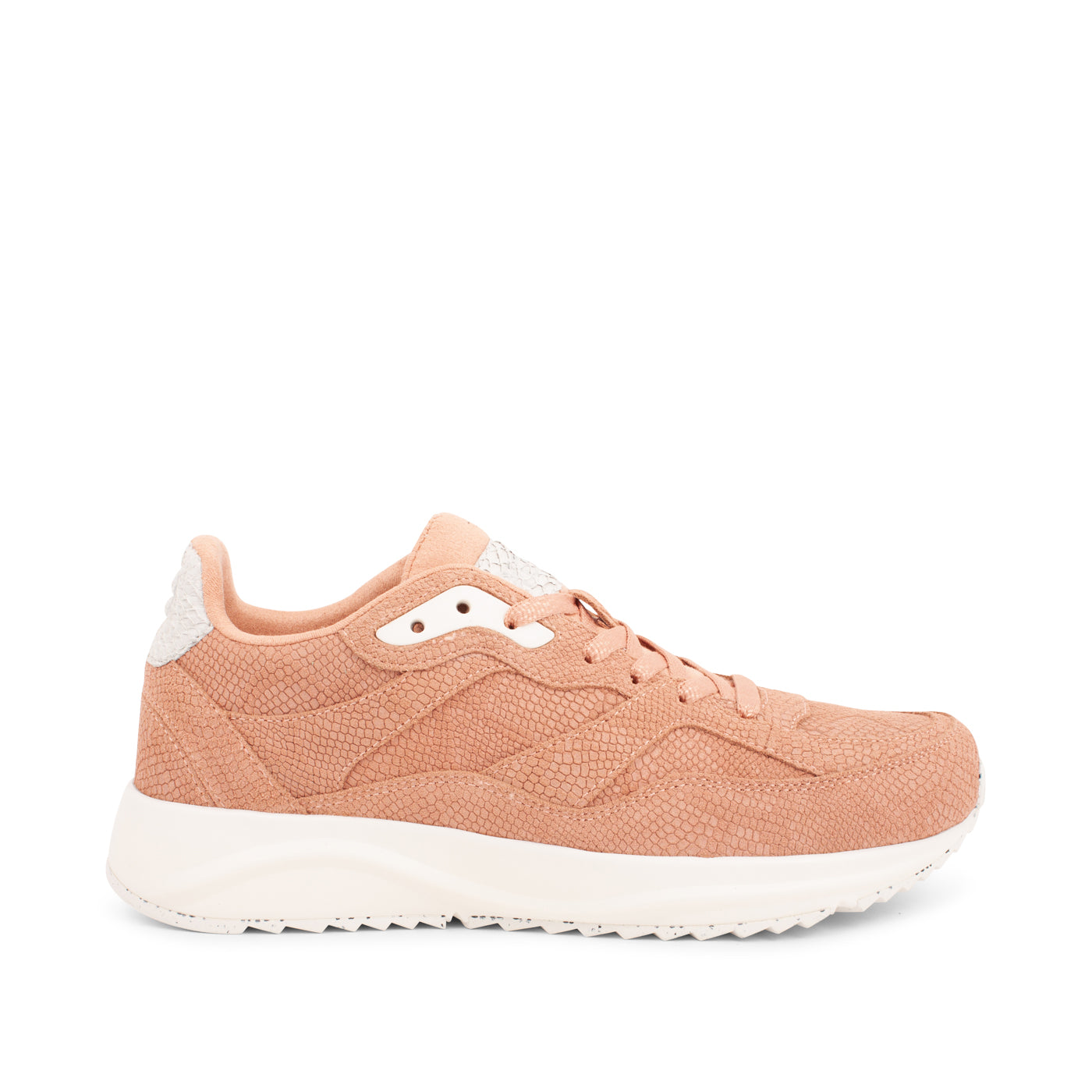 WODEN Sophie Snake Suede Sneakers 606 Pink Sand