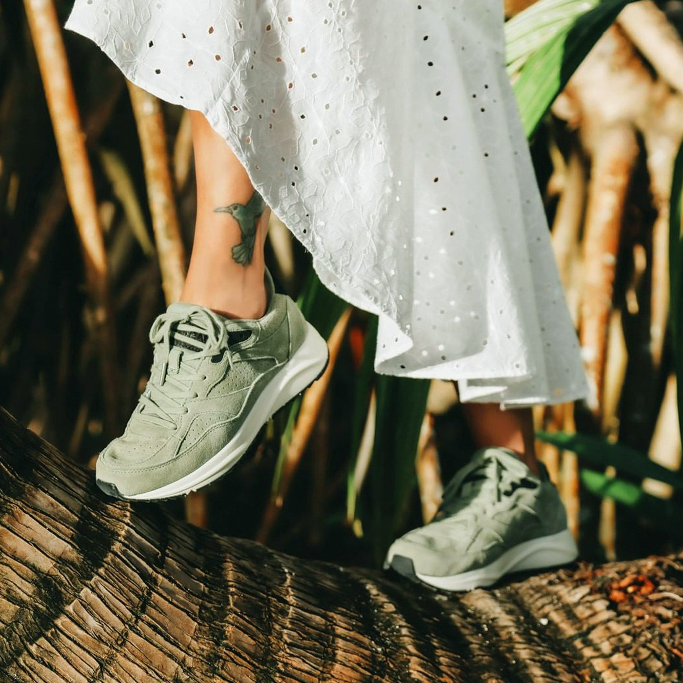 WODEN Sophie Suede Sneakers 306 Dusty Olive