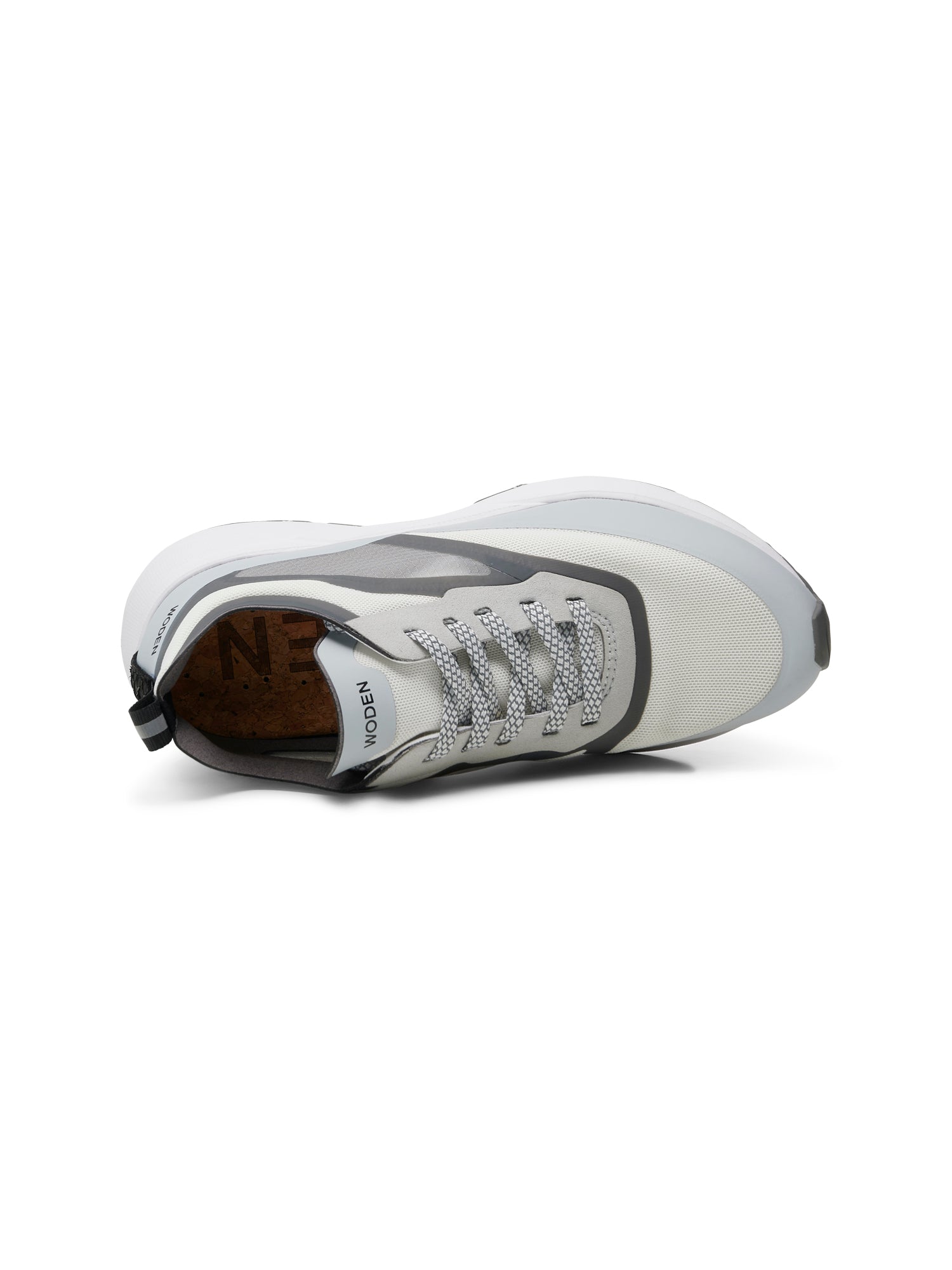 WODEN Stelle Transparent Sneakers 049 Sea Fog Grey