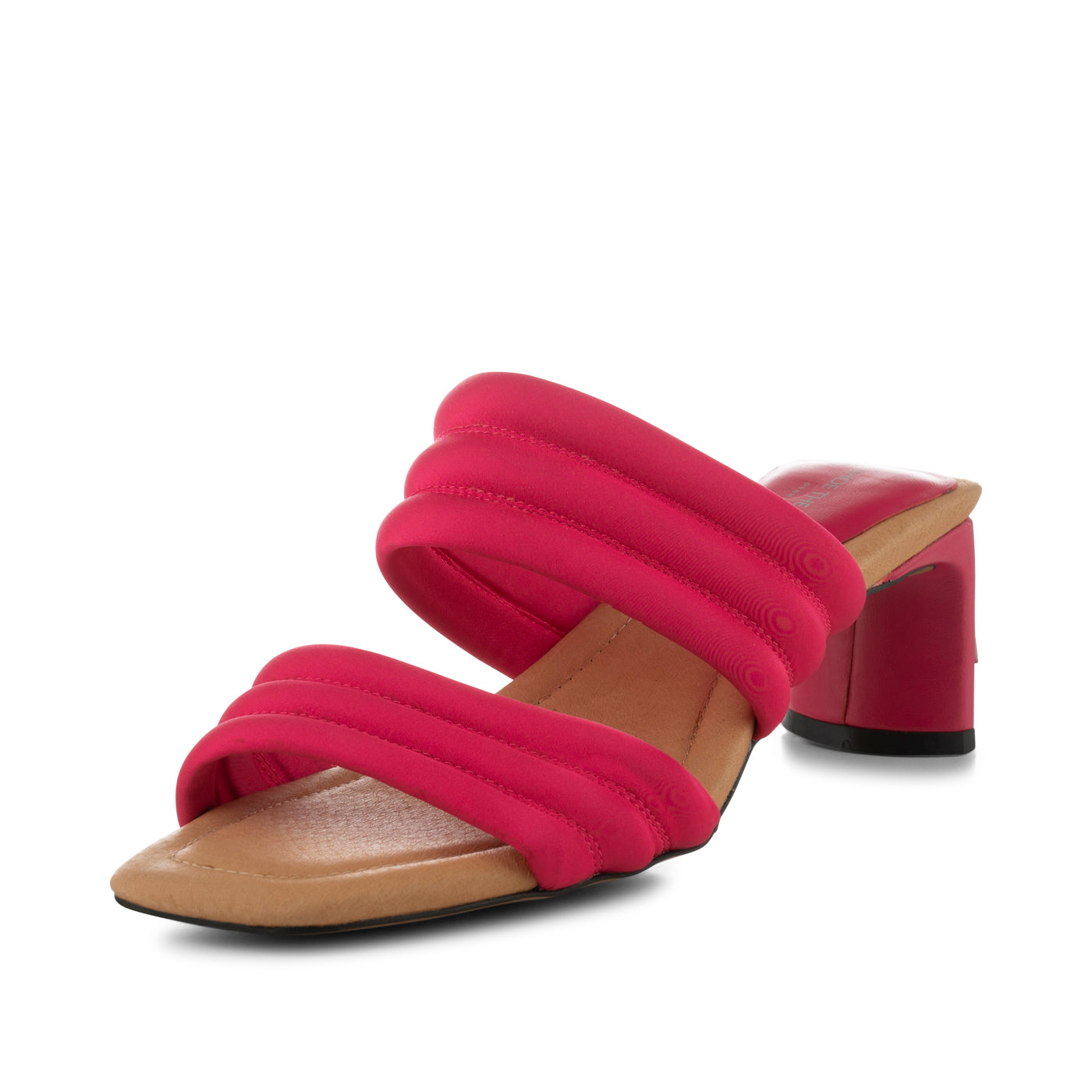 SHOE THE BEAR WOMENS Sylvi hæl tekstil Heel Sandals 868 PINK SATIN