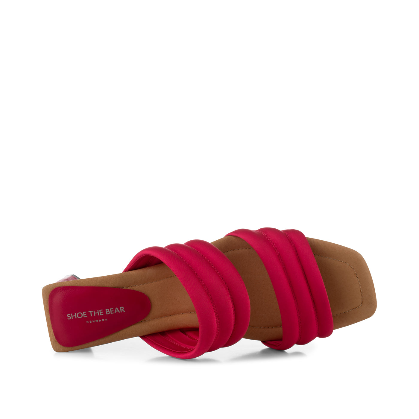 SHOE THE BEAR WOMENS Sylvi hæl tekstil Heel Sandals 868 PINK SATIN