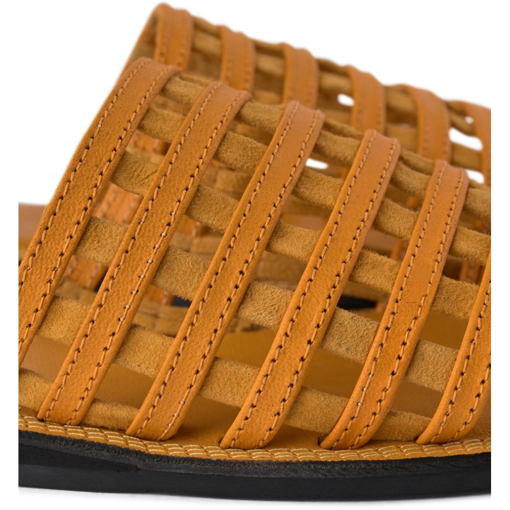 SHOE THE BEAR WOMENS Tao Cage Slide Flat Sandals 230 YELLOW