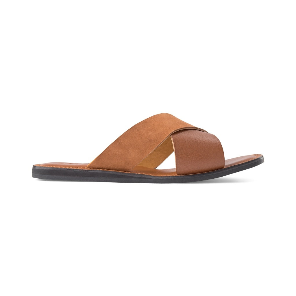 SHOE THE BEAR WOMENS Tao Slide Flat Sandals 135 TAN