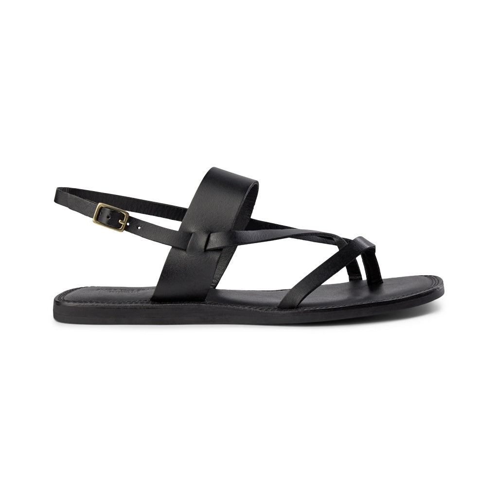 SHOE THE BEAR MENS Tao Strap Sandal Flat Sandals 110 BLACK