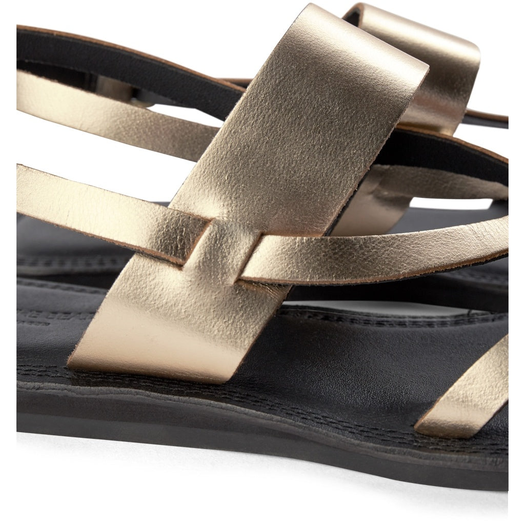SHOE THE BEAR MENS Tao Strap Sandal Flat Sandals 200 GOLD