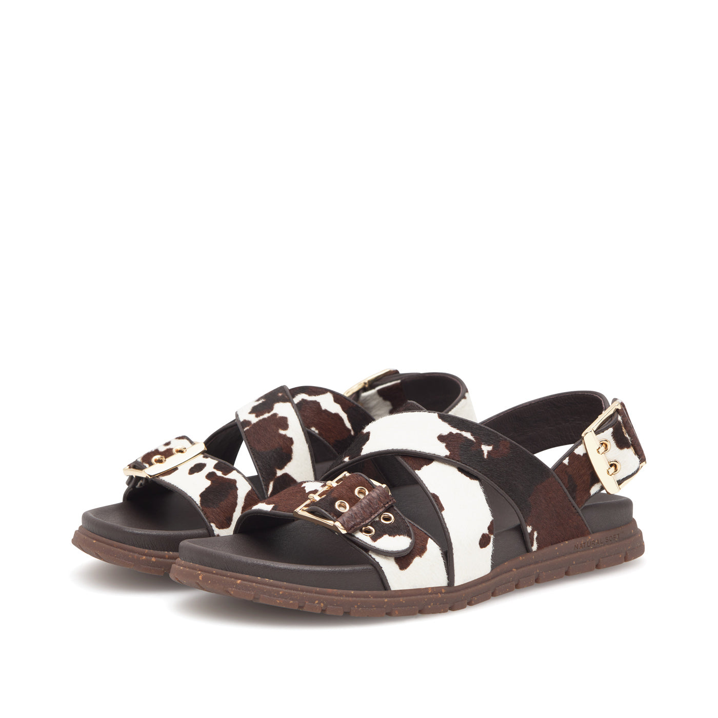 WODEN STB WOMENS Tea Animal Sandals 357 Cow