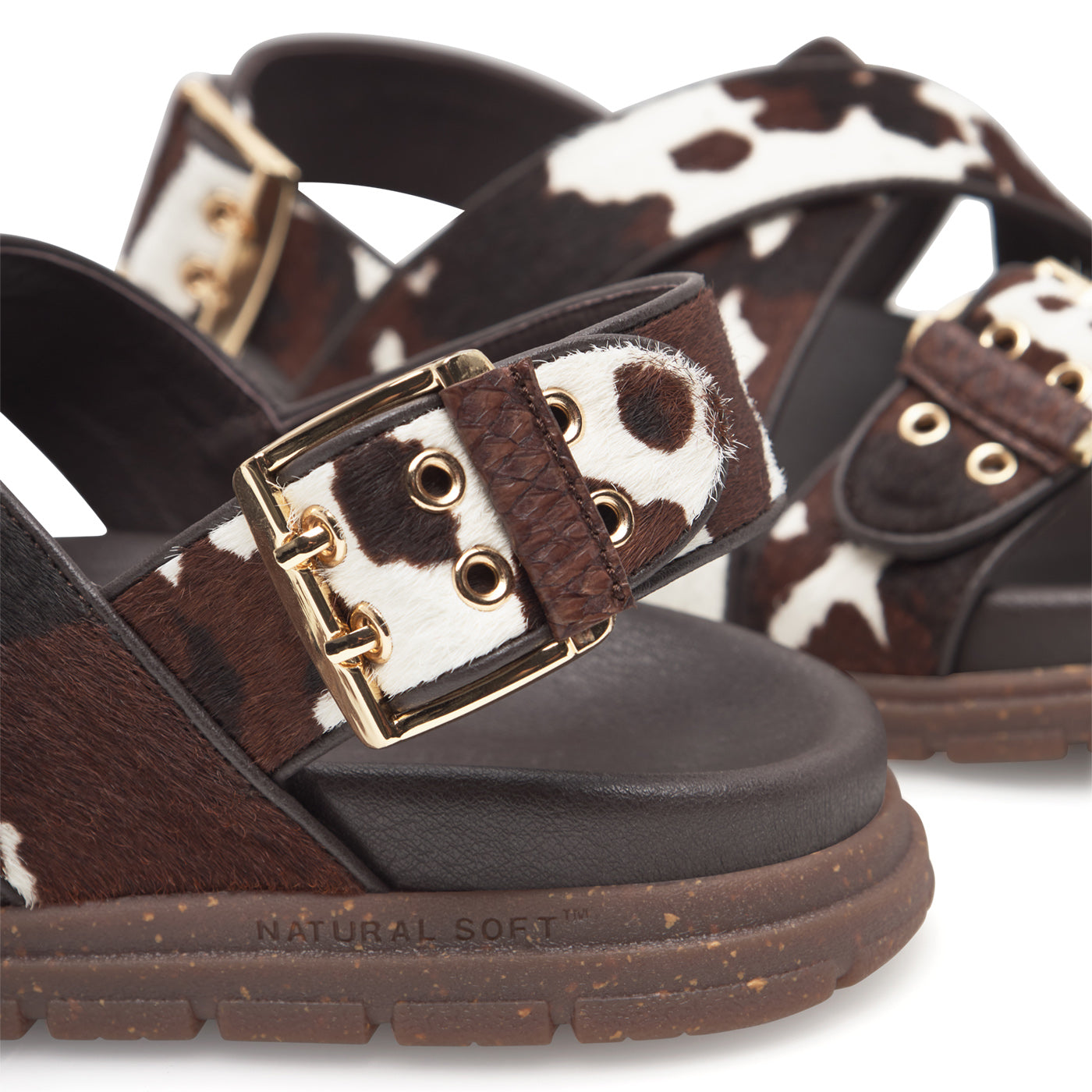 WODEN STB WOMENS Tea Animal Sandals 357 Cow