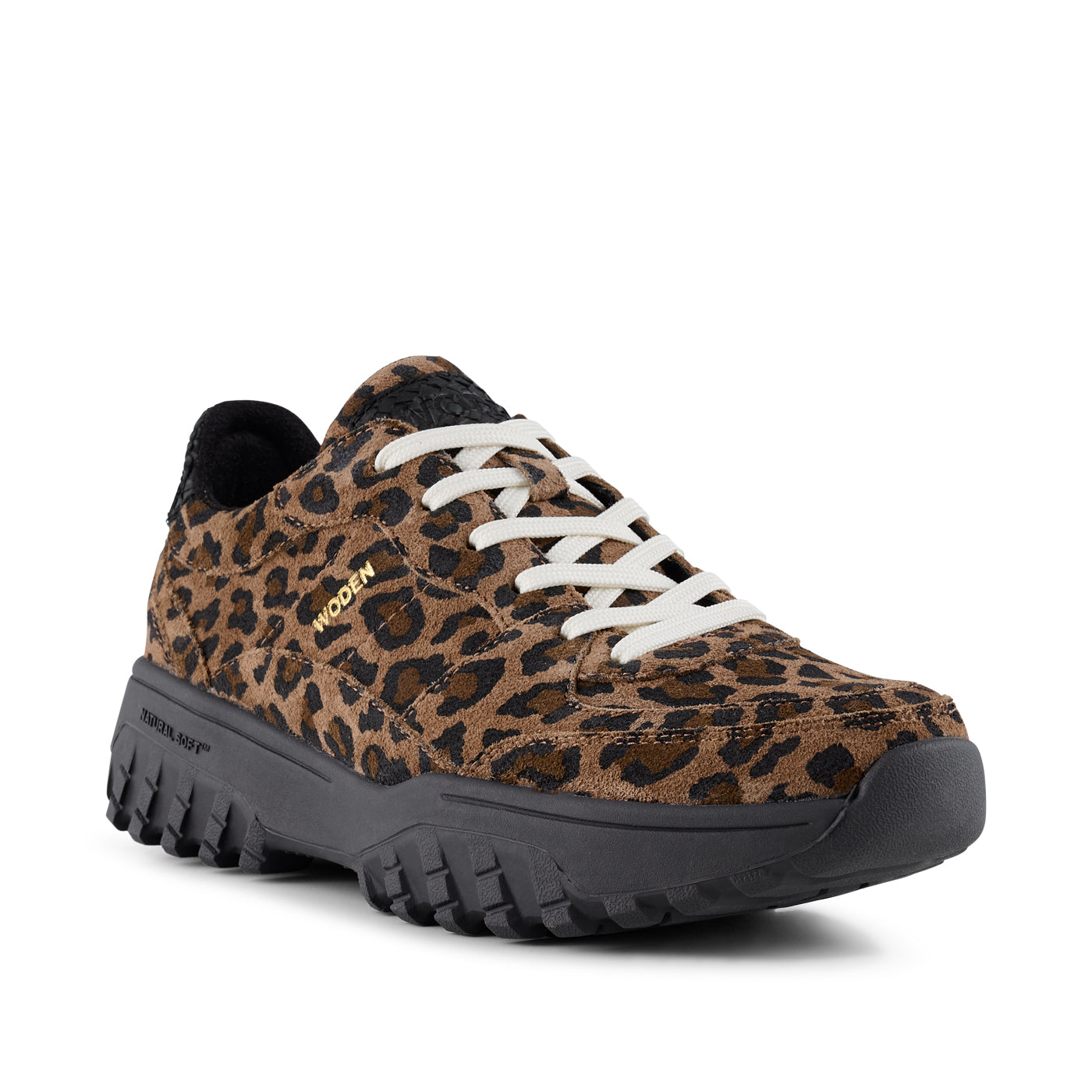 WODEN Trine Suede Print Sneakers 327 Leopard