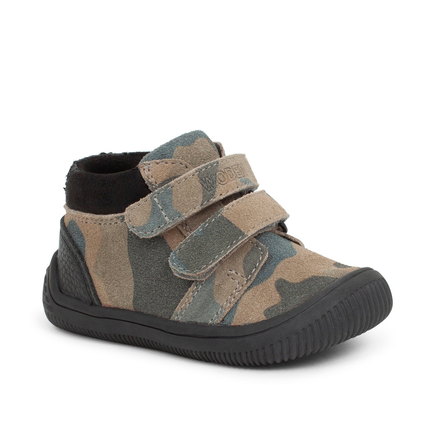 WODEN KIDS Tristan Suede Prewalker 332 Green Camouflage