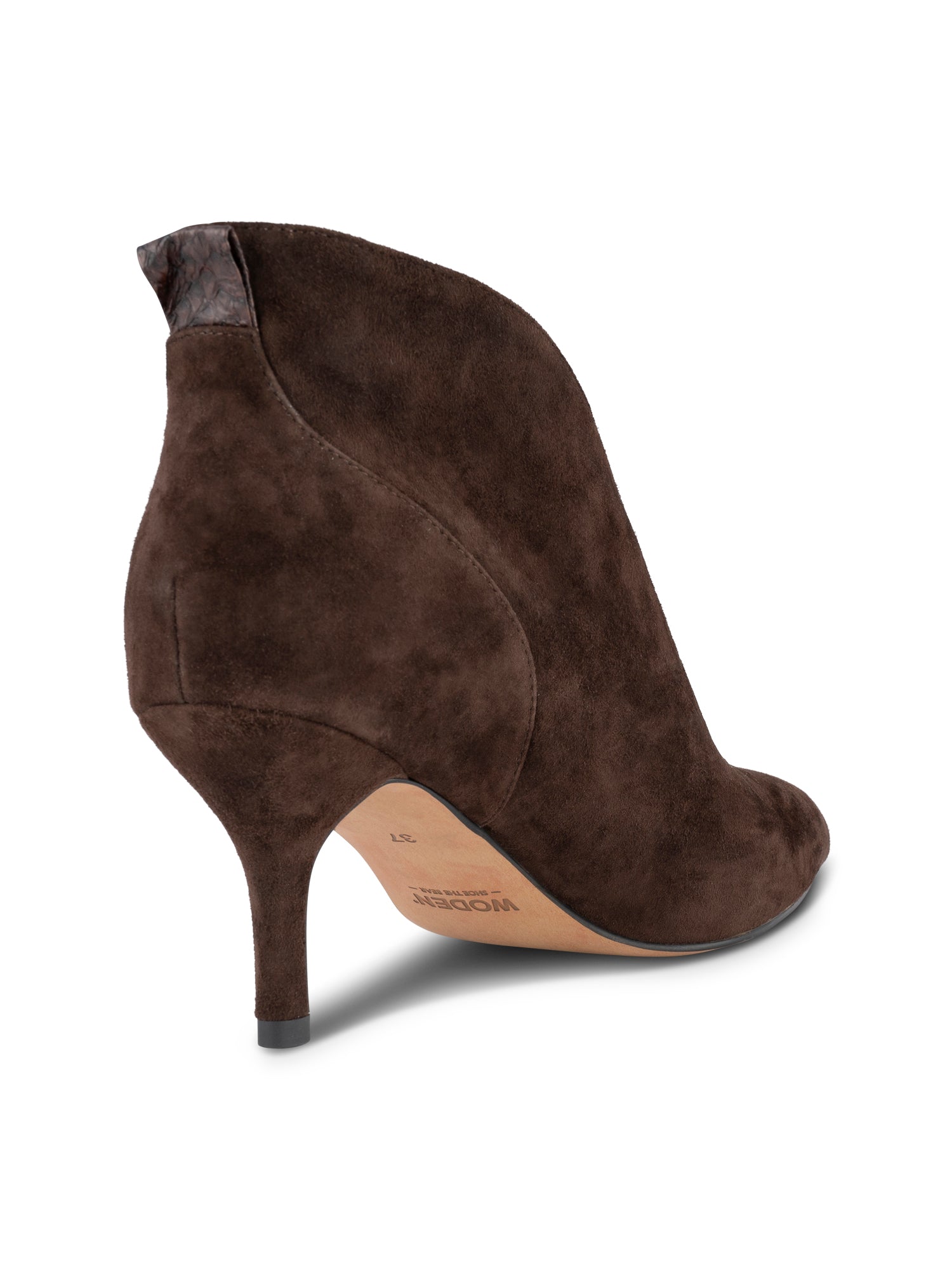 WODEN Valentine Low Cut S Heeled Boots 063 Chocolate