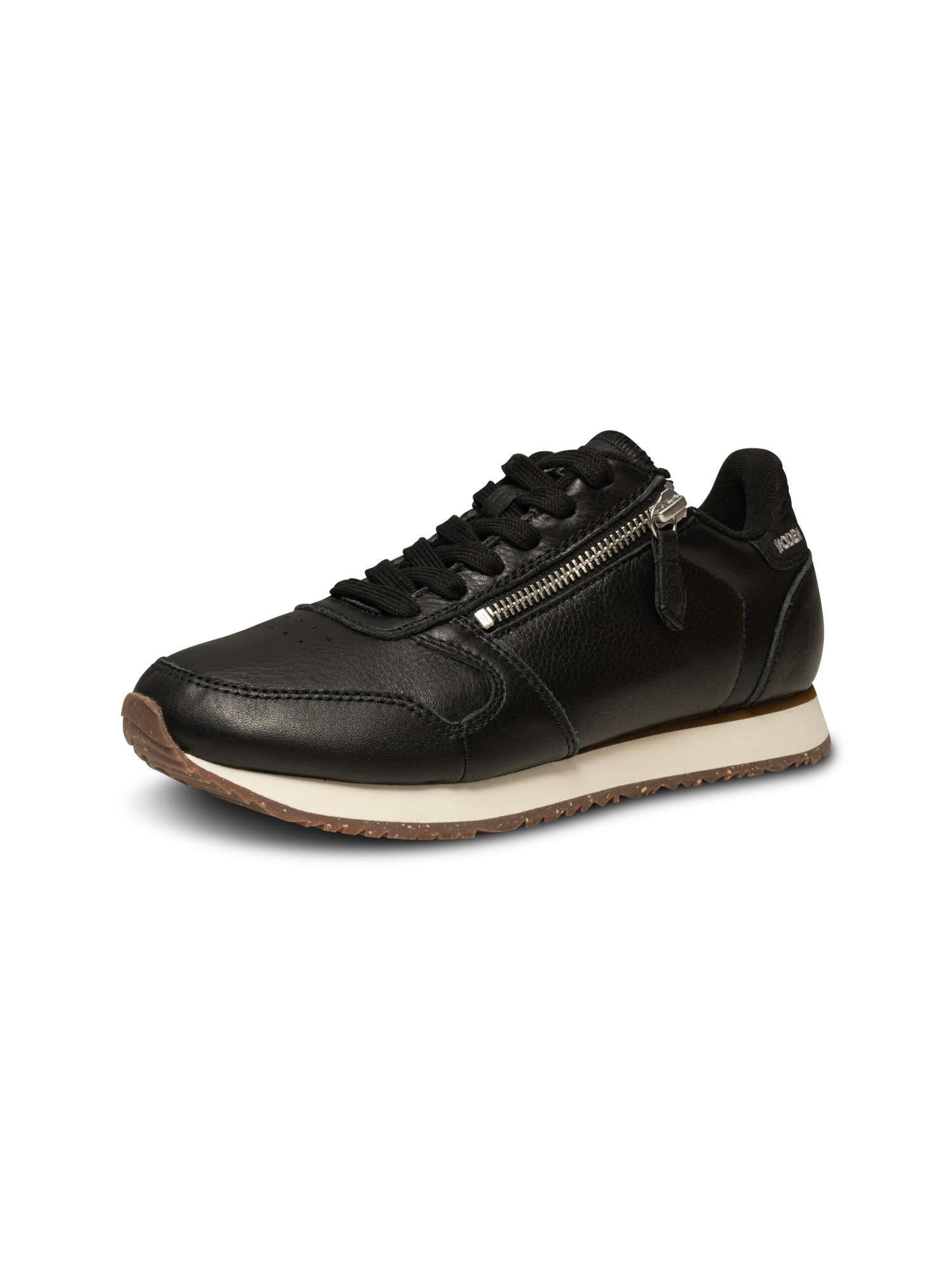 WODEN Ydun Leather Zipper Sneakers 020 Black