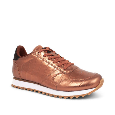 WODEN Ydun Shiny Leather Sneakers 002 Burnished Copper