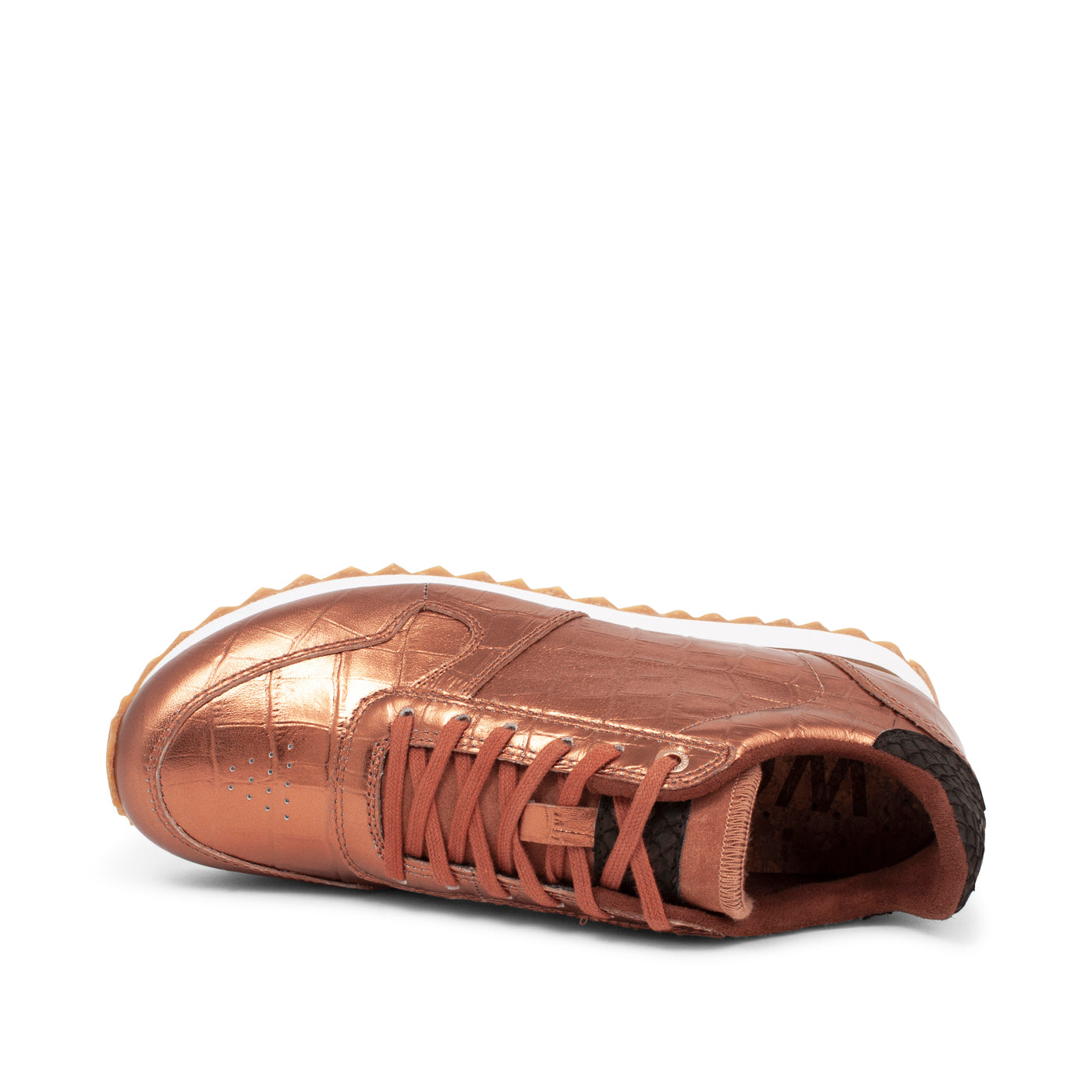 WODEN Ydun Shiny Leather Sneakers 002 Burnished Copper