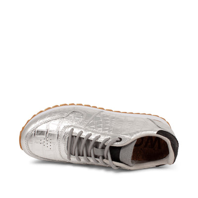 WODEN Ydun Shiny Leather Sneakers 039 Silver