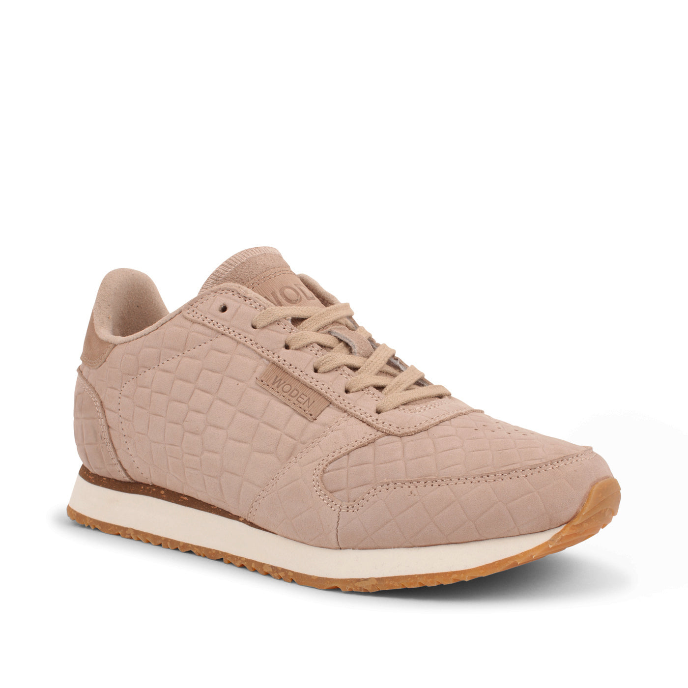 WODEN Ydun Stamped Leather Sneakers 055 Clouds