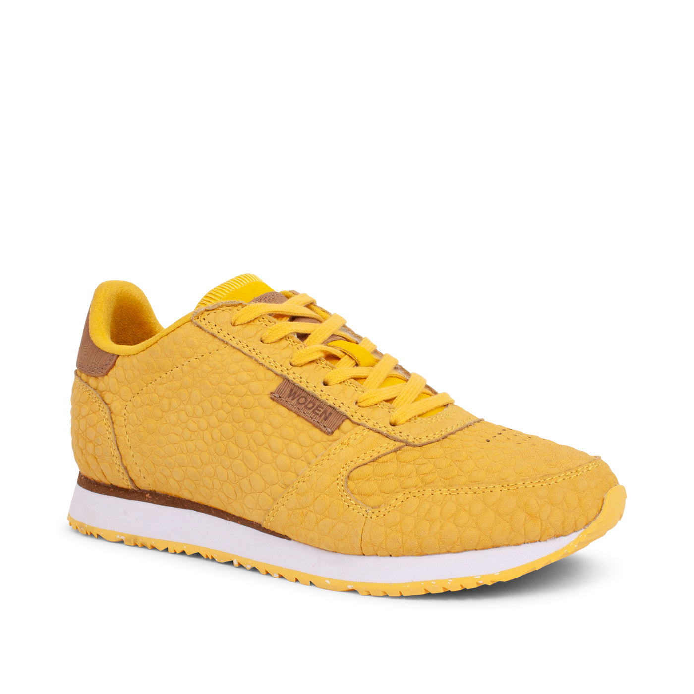 WODEN Ydun Stamped Leather Sneakers 607 Super Lemon