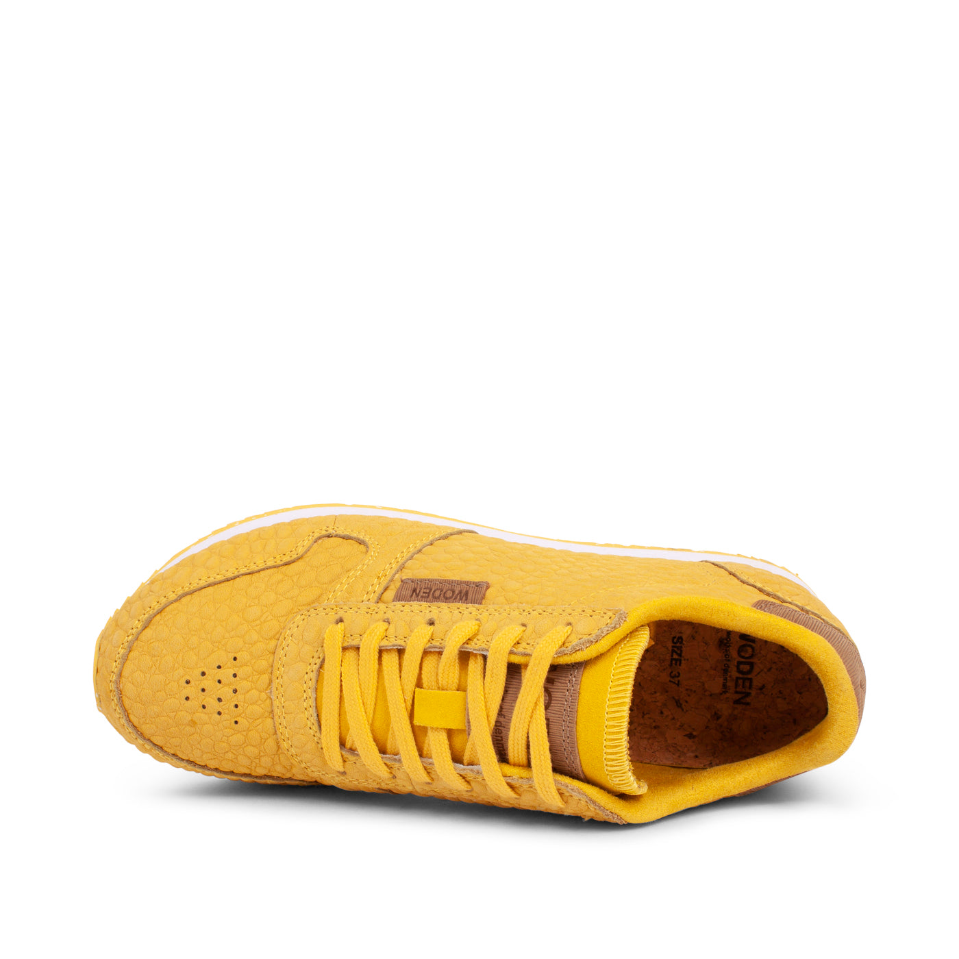 WODEN Ydun Stamped Leather Sneakers 607 Super Lemon