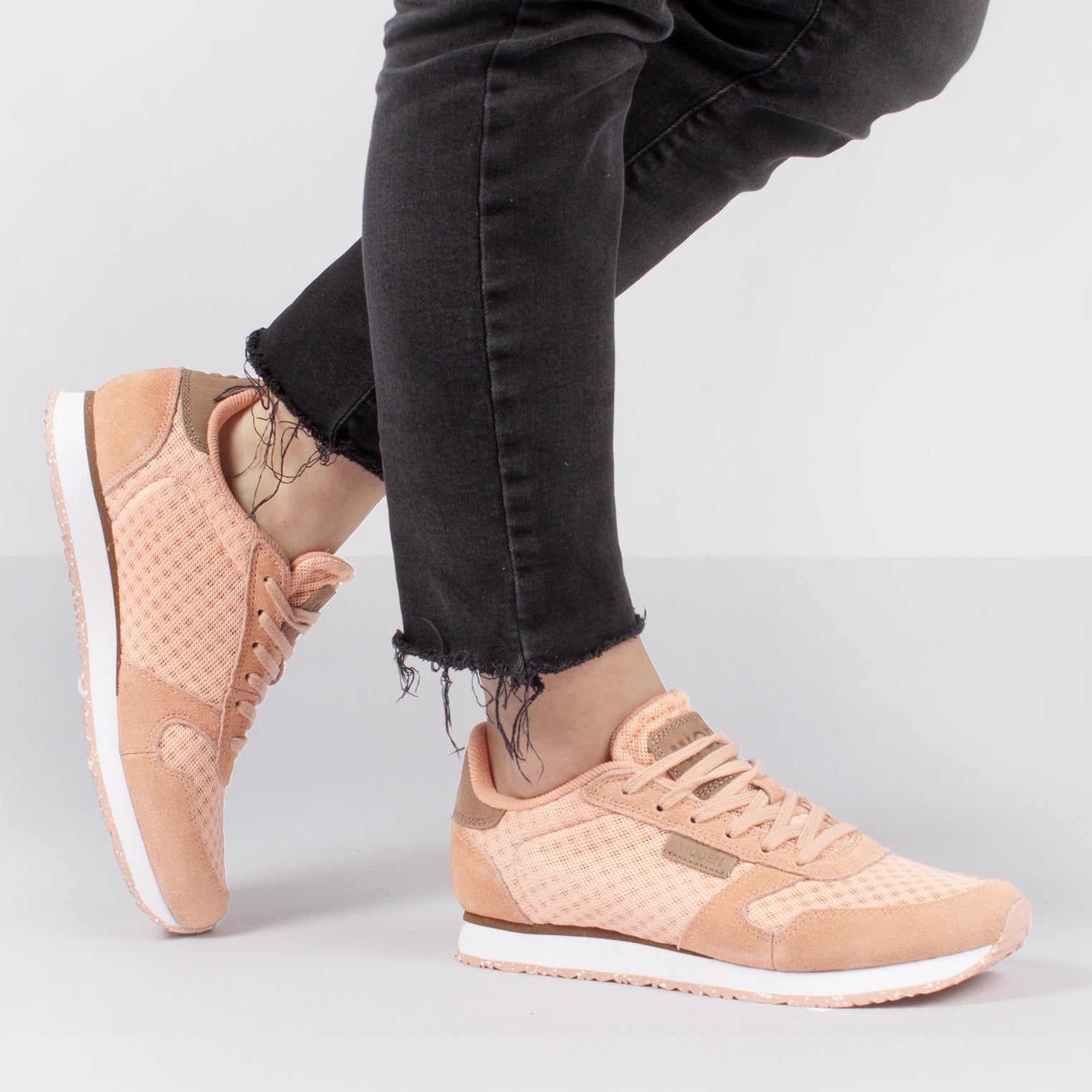 WODEN Ydun Suede Mesh Sneakers 606 Pink Sand