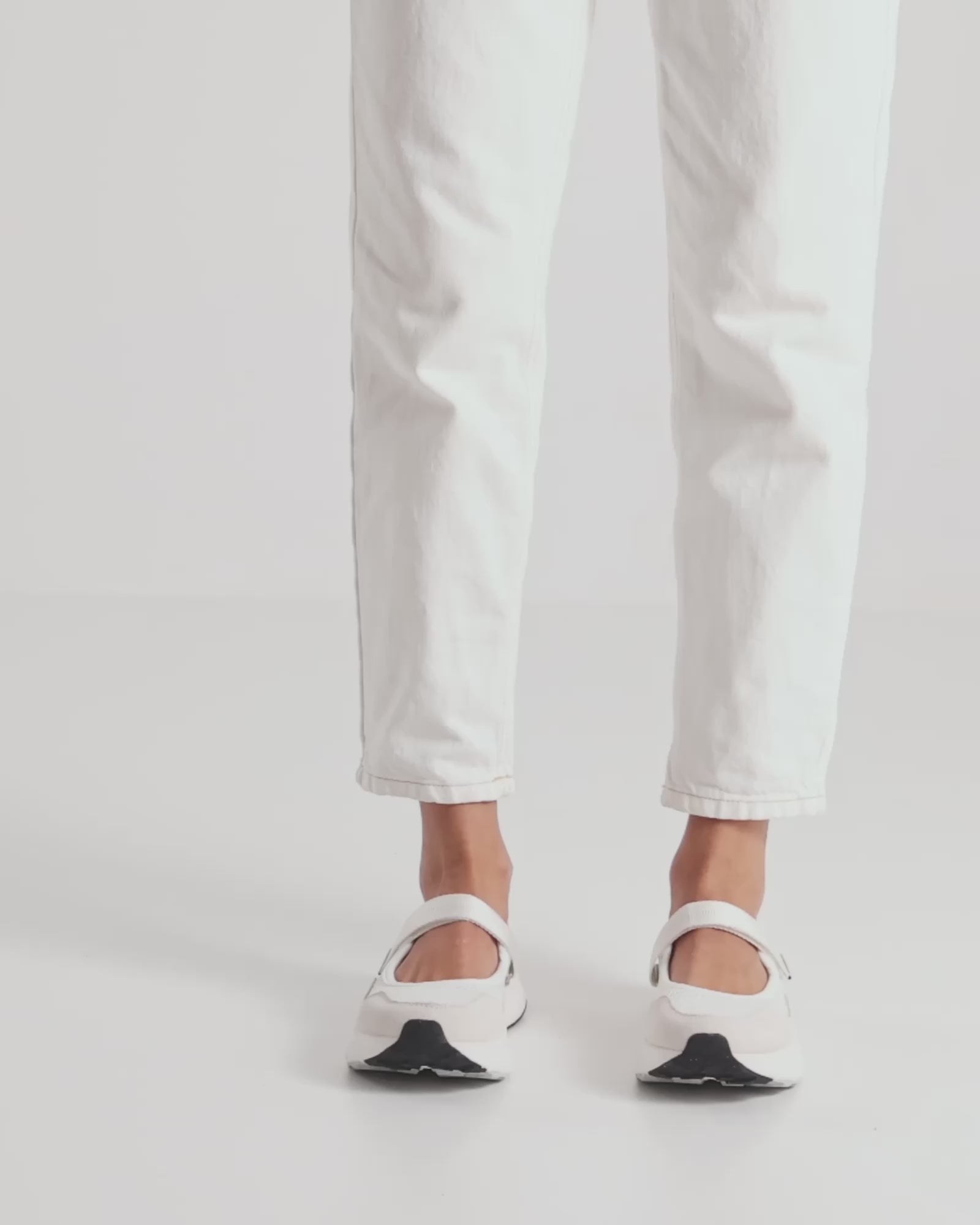 WODEN Mary Mesh Ballerina 511 Blanc de Blanc