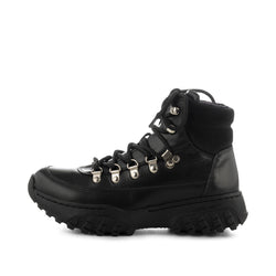 WODEN Iris Track Leather Boots 020 Black