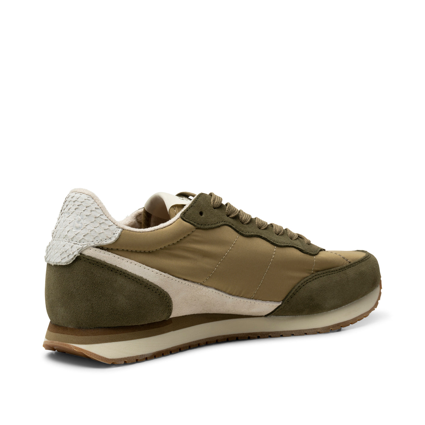WODEN MENS Jansen retro sneaker tekstil Sneakers 703 Khaki