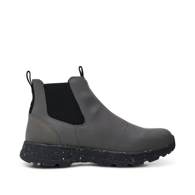 WODEN MENS Marvin Track Waterproof Reflective Rubber Boots 051 Dark Grey